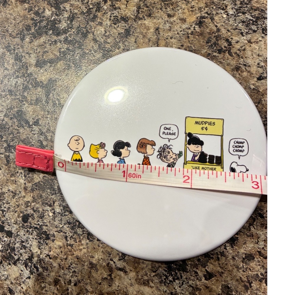 Peanuts Snoopy Charlie Brown Mudpies 5c Comic Strip Pinback Button 3 Inch Large - Picture 2 of 3